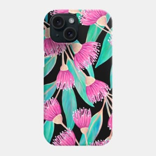 Eucalyptus with Pink Flowers Pattern Phone Case