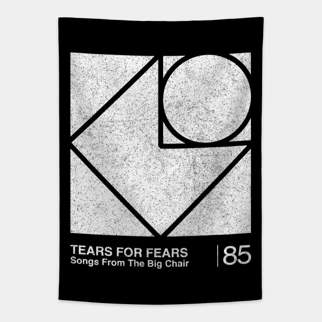 Songs From The Big Chair / Tears For Fears / Minimalist Graphic Design Artwork Tapestry by saudade