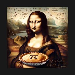 Pi-Day Masterpiece: Mona Lisa's Mathematical Muse T-Shirt