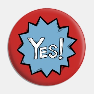 YES text Pin