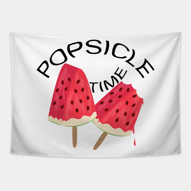 Watermelon Popsicle Tapestry by Designoholic