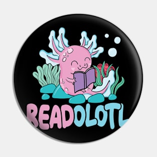 Readolotl - Axolotl lover Pin