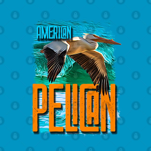 American Pelican by Ripples of Time