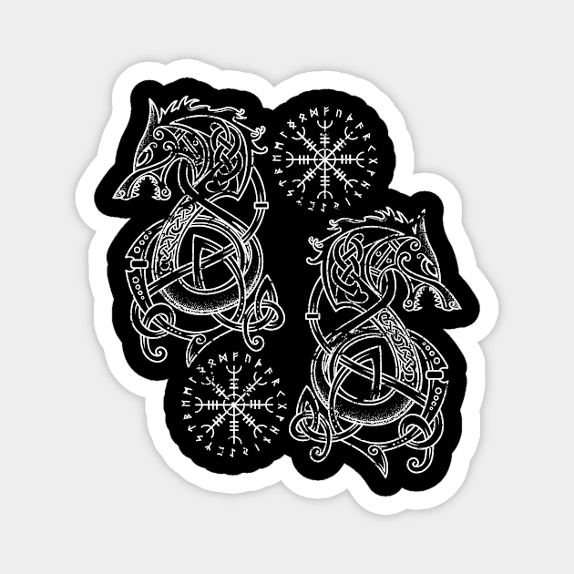 Nordic Mythology Viking Magnet by shirtsyoulike