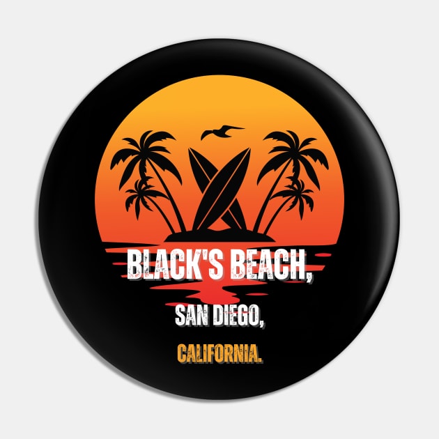 Surfing California Pin by greygoodz