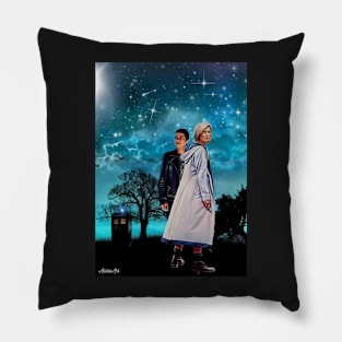 13th doctor / All the stars in the sky Pillow