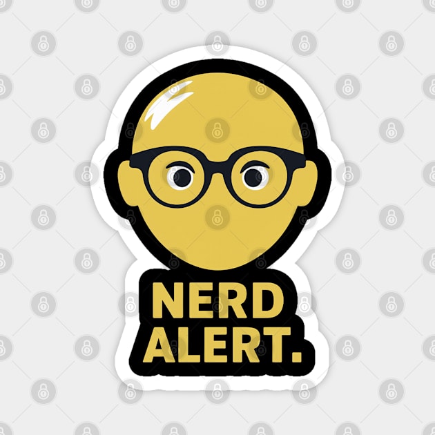 Nerd Alert Magnet by Moulezitouna