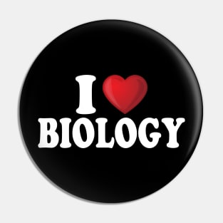 I Love Biology Pin