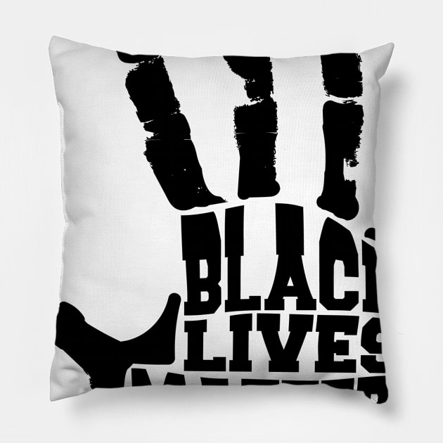 Black live matter Pillow by zebra13