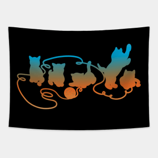 Playful Kittens Tapestry