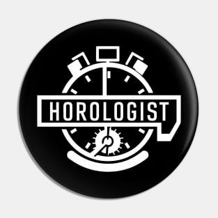 Ticking Tales: Horologist's Chronicle Pin