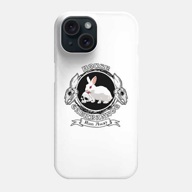 Vorpal Rabbit Crest (Alt Print) Phone Case by Miskatonic Designs