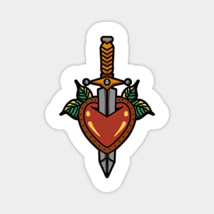 heart sword Magnet