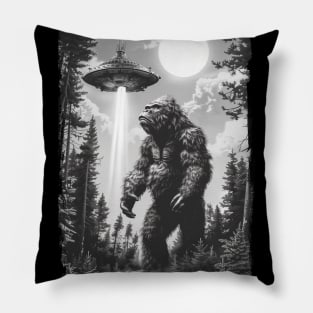 Bigfoot ufo abduction Pillow