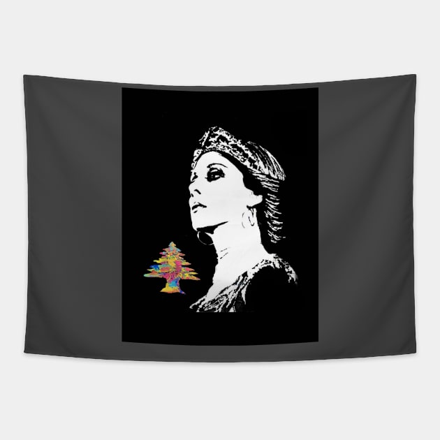 Fairuz Art cedar Tapestry by Beirout