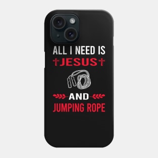 I Need Jesus And Jump Jumping Rope Rope Skipping Phone Case