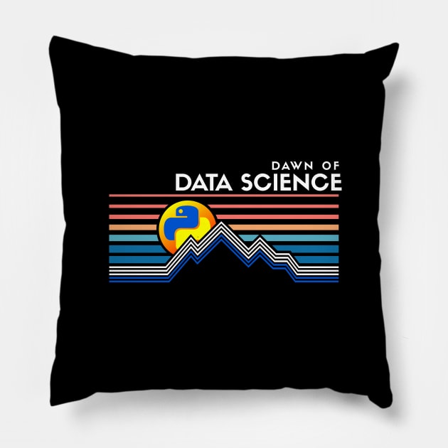 Dawn of Data Science Pillow by Peachy T-Shirts