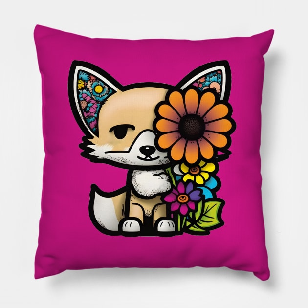 Fennec Fox Pillow by Xtian Dela ✅