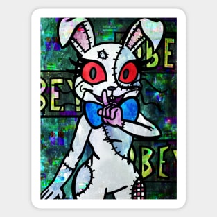 Glitchtrap plush Sticker for Sale by an-icyhot