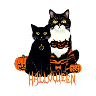 Halloween black cat T-Shirt