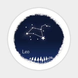 Leo zodiac Constellation Magnet