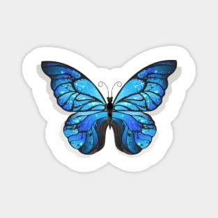 Blue Butterfly Morpho ( Blue Butterflies ) Magnet