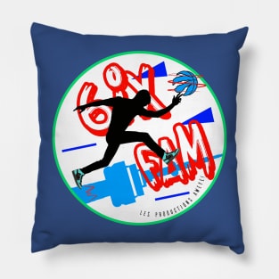 Toronto City Canada | Blue - Red & Green 80s & 90s style | Basketball Team Pillow