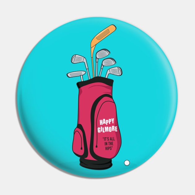 Happy Gilmore - Alternative Movie Poster Pin by MoviePosterBoy