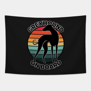 Greyhound on Board | Greyhound Car Sticker | Dog Sticker Tapestry