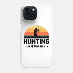 Hunting Passion Hunter Retro Sun Phone Case