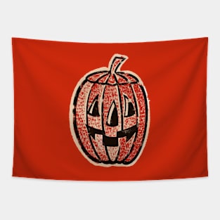 Retro Vintage Jack O Lantern Tapestry