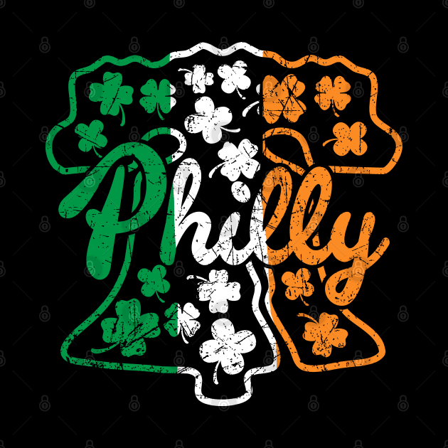 Philadelphia Liberty Bell Shamrock Irish St. Patrick's Day Irish Flag by TeeCreations