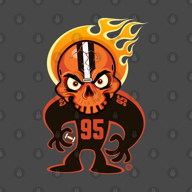 Go Browns SkullyDawg 95 by Goin Ape Studios