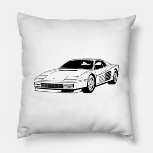 Italian Classic Cars Pillow