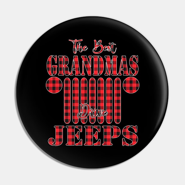 The Best Grandmas Drive Jeeps Red Plaid Jeep Matching Pajama Family Buffalo Jeeps Lover Pin by Nancie