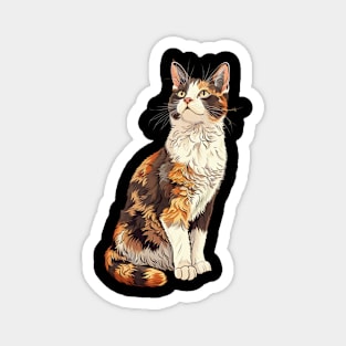 Cottagecore Cat Decor Magnet