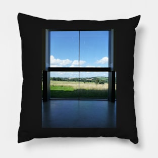 View From Longside Gallery, Yorkshire Sculpture Park Pillow