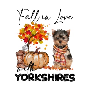YorkShire Terrier Fall in  Love Scarf T-Shirt