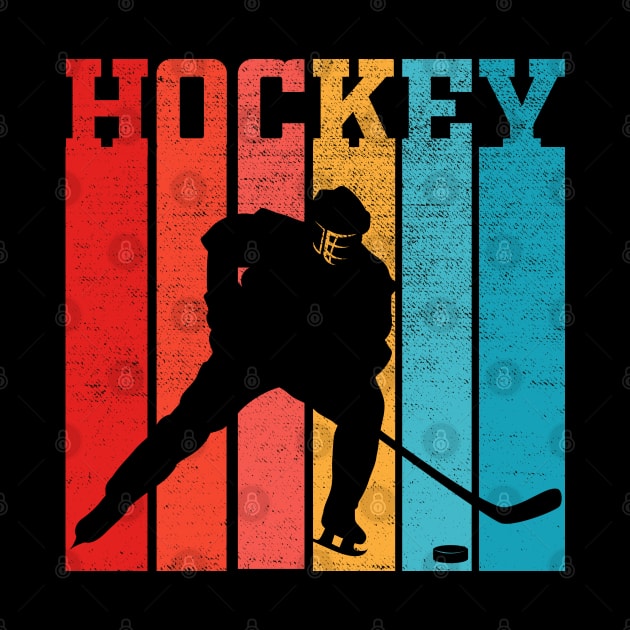 Retro Hockey Gift For Hockey Players Vintage by DragonTees