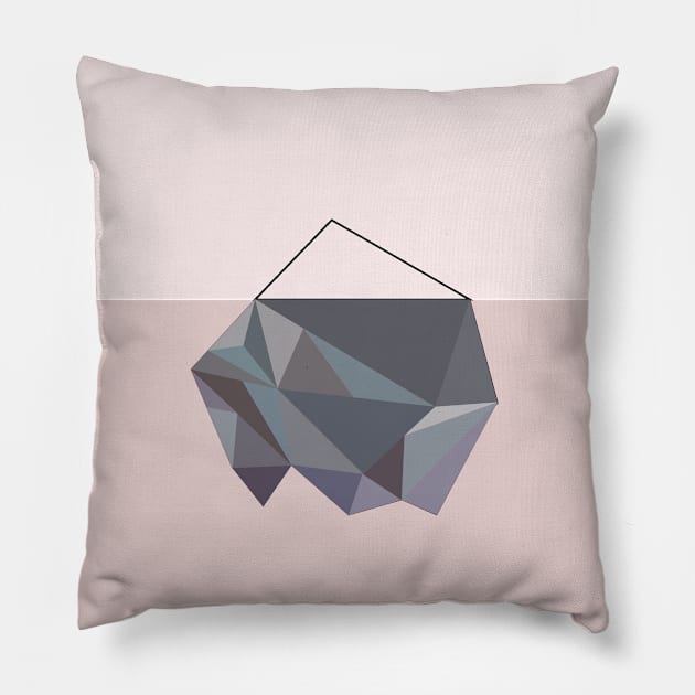 Tip Of The Iceberg Pillow by VollkornPopcorn