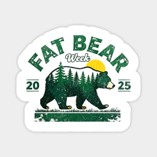 Fat Bear Week 2025 – Katmai Wild Animal Vintage Nature Lover Design Magnet
