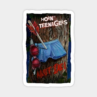 Horny Teenagers Must Die! poster design Magnet