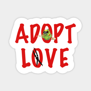 Adopt Love! - Ms. Polly, the Yellow-Naped Amazon! Magnet