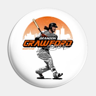 Brandon Crawford San Francisco Skyline Pin