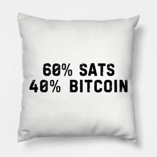 60/40 Portfolio Allocation Bitcoin Pillow