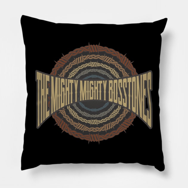 The Mighty Mighty Bosstones Barbed Wire Pillow by darksaturday