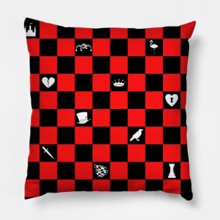 Heartless Checkerboard Pillow