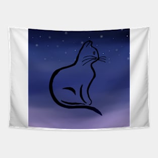 Cosmic Cat Tapestry