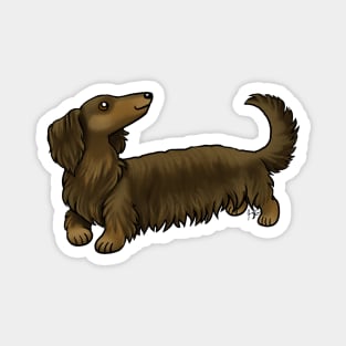 Dog - Long Haired Dachshund - Brown and Tan Magnet