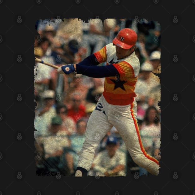 Terry Puhl in Houston Astros by PESTA PORA